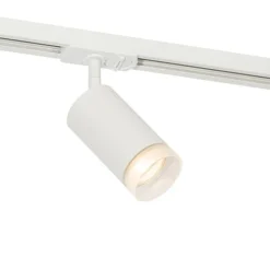 QAZQA Schlafzimmerlampen|Küchenlampen*Moderner Strahler mit weißem Ring für 1-phasiges Schienensystem GU10 50mm - Iconic Jeana