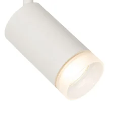 QAZQA Schlafzimmerlampen|Küchenlampen*Moderner Strahler mit weißem Ring für 1-phasiges Schienensystem GU10 50mm - Iconic Jeana