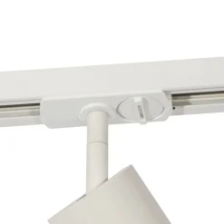 QAZQA Schlafzimmerlampen|Küchenlampen*Moderner Strahler mit weißem Ring für 1-phasiges Schienensystem GU10 50mm - Iconic Jeana