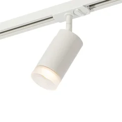 QAZQA Schlafzimmerlampen|Küchenlampen*Moderner Strahler mit weißem Ring für 1-phasiges Schienensystem GU10 50mm - Iconic Jeana