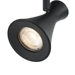 QAZQA Wandstrahler|Deckenstrahler*Moderner Strahler schwarz dreh- und kippbar - Triangle