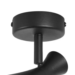 QAZQA Wandstrahler|Deckenstrahler*Moderner Strahler schwarz dreh- und kippbar - Triangle