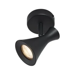 QAZQA Wandstrahler|Deckenstrahler*Moderner Strahler schwarz dreh- und kippbar - Triangle