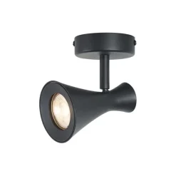 QAZQA Wandstrahler|Deckenstrahler*Moderner Strahler schwarz dreh- und kippbar - Triangle