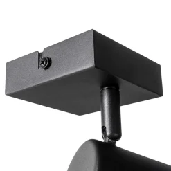 QAZQA Schlafzimmerlampen|Küchenlampen*Moderner Strahler schwarz verstellbar quadratisch - Jeana