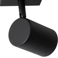 QAZQA Schlafzimmerlampen|Küchenlampen*Moderner Strahler schwarz verstellbar quadratisch - Jeana