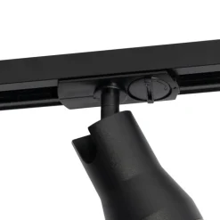 QAZQA Deckenstrahler|Aufbaustrahler*Moderner Strahler Schwarz mit Dunkelbronze für Schienensystem 1-phasig - Iconic Kohua