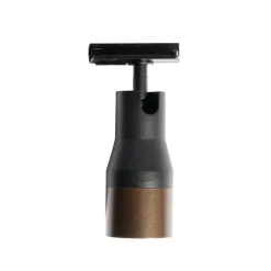 QAZQA Deckenstrahler|Aufbaustrahler*Moderner Strahler Schwarz mit Dunkelbronze für Schienensystem 1-phasig - Iconic Kohua