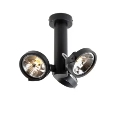 QAZQA Deckenstrahler|Aufbaustrahler*Moderner Strahler Schwarz Verstellbar 3-Licht - Goes