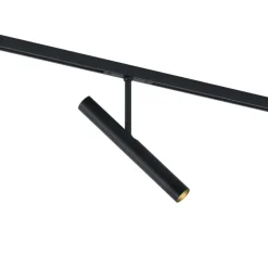 QAZQA Schlafzimmerlampen|Küchenlampen*Moderner Strahler schwarz für 1-Phasen-Schienensystem - Slimline Avery