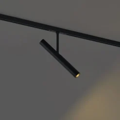 QAZQA Schlafzimmerlampen|Küchenlampen*Moderner Strahler schwarz für 1-Phasen-Schienensystem - Slimline Avery