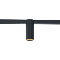 QAZQA Schlafzimmerlampen|Küchenlampen*Moderner Strahler schwarz für Schienensystem 1-phasig GU10 35mm - Slimline Nubee Honey