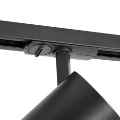 QAZQA Professional Led-Strahler|Deckenstrahler*Moderner Strahler schwarz für 1-Phasen-Schienensystem - Iconic Mark