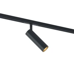 QAZQA Schlafzimmerlampen|Küchenlampen*Moderner Strahler schwarz für 1-Phasen-Schienensystem GU10 35mm - Slimline Uzzy