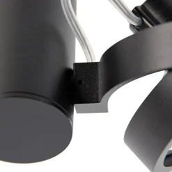 QAZQA Deckenstrahler|Aufbaustrahler*Moderner Strahler Schwarz Verstellbar 2-Lichter - Goes