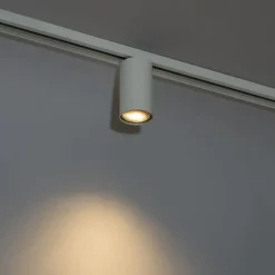 QAZQA Schlafzimmerlampen|Küchenlampen*Moderner Strahler weiß für 1-phasiges Schienensystem GU10 50mm - Iconic Ruby Honey