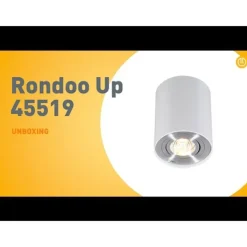 QAZQA Schlafzimmerlampen|Küchenlampen*Moderner Strahler Weiß und Stahl, dreh- und neigbar – Rondoo up