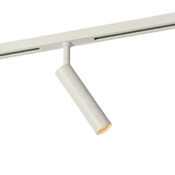 QAZQA Schlafzimmerlampen|Küchenlampen*Moderner weißer Strahler für 1-phasiges Schienensystem - Slimline Uzzy