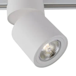 QAZQA Schlafzimmerlampen|Küchenlampen*Moderner weißer Strahler für 1-Phasen-Schienensystem GU10 70mm - Iconic Roto
