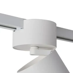 QAZQA Schlafzimmerlampen|Küchenlampen*Moderner weißer Strahler für 1-Phasen-Schienensystem GU10 70mm - Iconic Roto