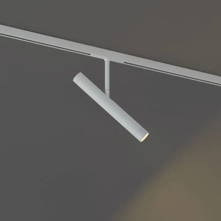 QAZQA Deckenstrahler|Aufbaustrahler*Moderner weißer Strahler für 1-Phasen-Schienensystem - Slimline Avery