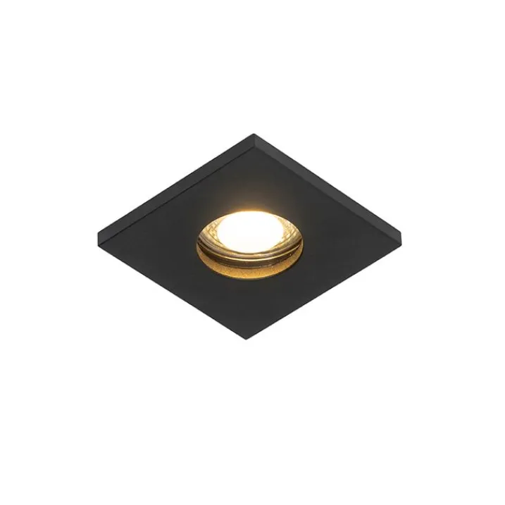 QAZQA Gartenbeleuchtung|Badezimmerlampen*Modernes Bad Einbau Spot schwarz - Doku