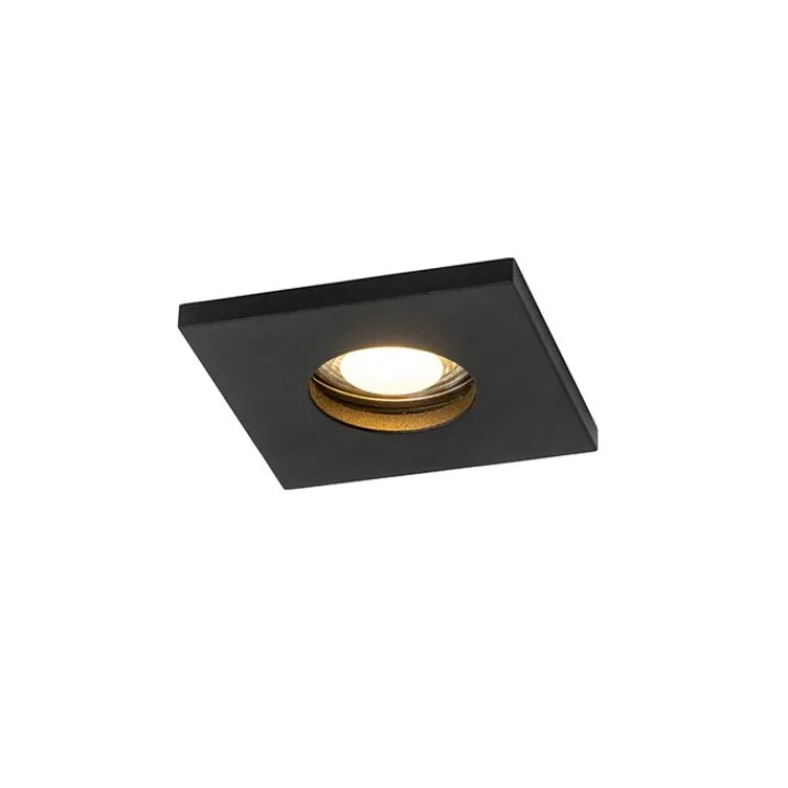 QAZQA Gartenbeleuchtung|Badezimmerlampen*Modernes Bad Einbau Spot schwarz - Doku