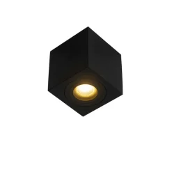 QAZQA Badezimmerlampen|Gartenbeleuchtung*Modernes Badezimmer vor Ort schwarzes Quadrat IP44 - Capa