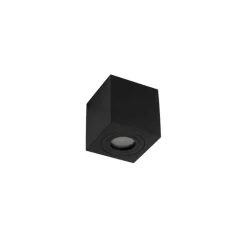 QAZQA Badezimmerlampen|Gartenbeleuchtung*Modernes Badezimmer vor Ort schwarzes Quadrat IP44 - Capa