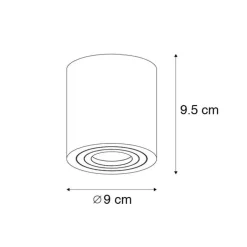 QAZQA Gartenbeleuchtung|Badezimmerlampen*Modernes Badezimmer vor Ort weiß rund IP44 - Capa