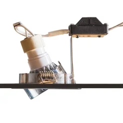 QAZQA Einbaustrahler|Wohnzimmerlampen*Modernes Einbaustrahler Stahl Kippbar GU10 50mm - Lock 1