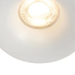 QAZQA Schlafzimmerlampen|Küchenlampen*Modernes Einbaustrahler Weiß GU10 50mm - Gijs