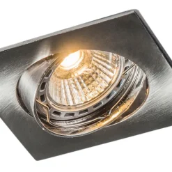 QAZQA Einbaustrahler|Wohnzimmerlampen*Modernes kippbares Set aus versenktem Spotstahl von 10 - Edu