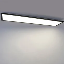QAZQA Schlafzimmerlampen|Küchenlampen*Modernes LED-Panel Schwarz 120 cm inkl. LED - Liv