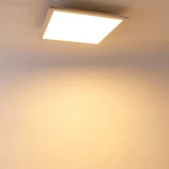 QAZQA Led Panels|Led-Deckenleuchten*Modernes LED-Panel weiß 40 cm inkl. LED 4-stufig dimmbar - Liv