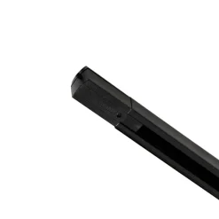 QAZQA Schlafzimmerlampen|Küchenlampen*Modernes 3-Phasen-Schienensystem mit 4 schwarzen Strahlern - 3-Phasen-Ruler