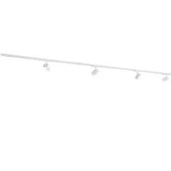 QAZQA Led-Strahler|Deckenstrahler*Modernes 3-Phasen-Schienensystem mit 4 Strahlern weiß - 3-Phasen Ruler