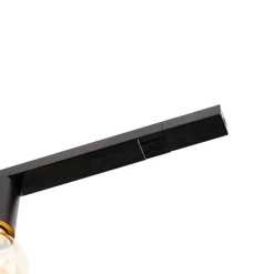 QAZQA Küchenlampen|Deckenstrahler*Modernes 1-Phasen-Schienensystem 5-flammig inkl. E27-Fassung schwarz - Jeana