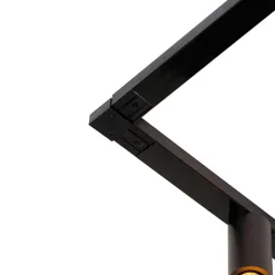 QAZQA Küchenlampen|Deckenstrahler*Modernes 1-Phasen-Schienensystem 5-flammig inkl. E27-Fassung schwarz - Jeana