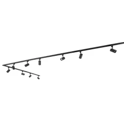 Kinder QAZQA Preisvorteil Auf Leuchtmittel|Smarte Glühbirnen*Modernes 1-Phasen-Schienensystem mit 10 Spots schwarz - Jeana