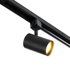 Kinder QAZQA Preisvorteil Auf Leuchtmittel|Smarte Glühbirnen*Modernes 1-Phasen-Schienensystem mit 10 Spots schwarz - Jeana