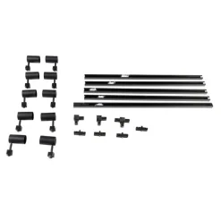 Kinder QAZQA Preisvorteil Auf Leuchtmittel|Smarte Glühbirnen*Modernes 1-Phasen-Schienensystem mit 10 Spots schwarz - Jeana