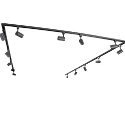Kinder QAZQA Preisvorteil Auf Leuchtmittel|Smarte Glühbirnen*Modernes 1-Phasen-Schienensystem mit 14 Spots schwarz - Jeana