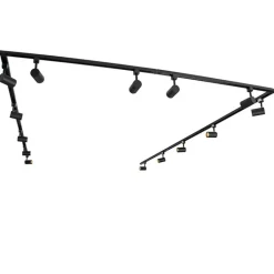 Kinder QAZQA Preisvorteil Auf Leuchtmittel|Smarte Glühbirnen*Modernes 1-Phasen-Schienensystem mit 14 Spots schwarz - Jeana