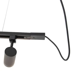 QAZQA Schlafzimmerlampen|Küchenlampen*Modernes 1-Phasen-Schienensystem mit 5 Spots schwarz - Jeana