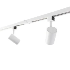 QAZQA Schlafzimmerlampen|Küchenlampen*Modernes 1-Phasen-Schienensystem mit 4 Strahlern weiß - Jeana