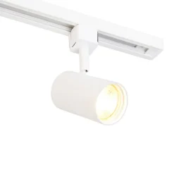 QAZQA Schlafzimmerlampen|Küchenlampen*Modernes 1-Phasen-Schienensystem mit 4 Strahlern weiß - Jeana