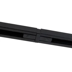 QAZQA Schlafzimmerlampen|Küchenlampen*Modernes 1-phasiges Schienensystem mit 4 schwarzen Strahlern - Iconic Jeana