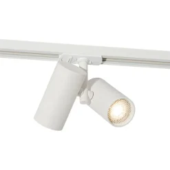 QAZQA Deckenstrahler|Aufbaustrahler*Modernes 1-phasiges Schienensystem weiß 2-Licht - Iconic Scopio