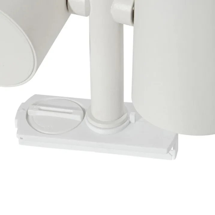 QAZQA Deckenstrahler|Aufbaustrahler*Modernes 1-phasiges Schienensystem weiß 2-Licht - Iconic Scopio